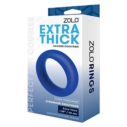 Inel de Penis Silicone Extra Thick Albastru