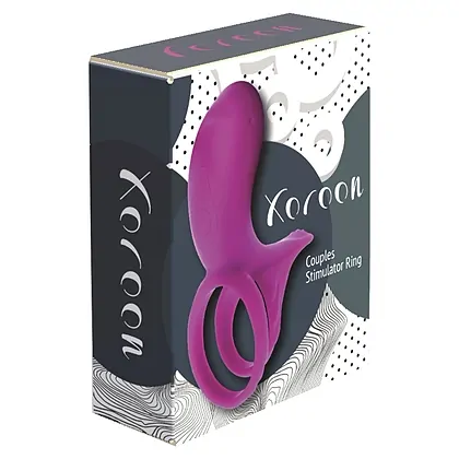 Inel Dubla Stimulare Couples Stimulator Ring Fuchsia