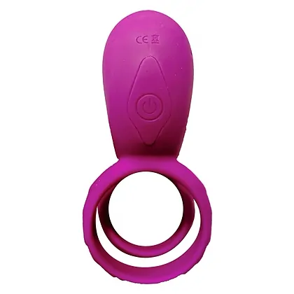 Inel Dubla Stimulare Couples Stimulator Ring Fuchsia