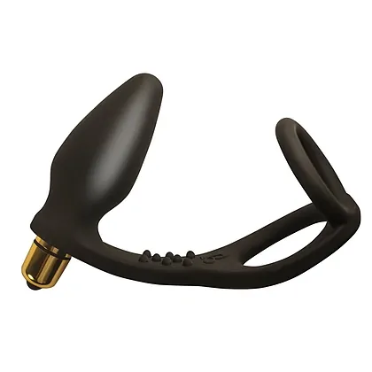 Inel Dublu Cu Vibrator Anal Ro-Zen Negru