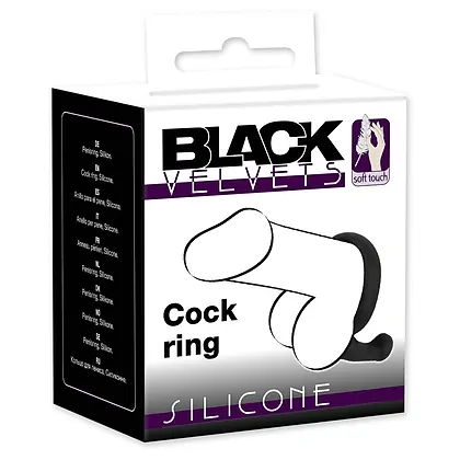 Inel Penis Cu Stimulator Black Velvets Negru