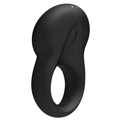 Inel Penis Cu Vibratii Signet Satisfyer Negru