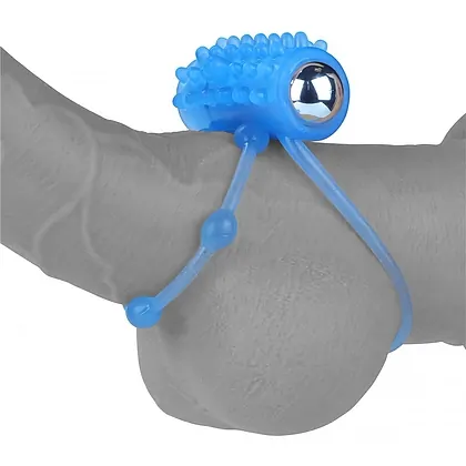 Inel Penis Lumino Play Vibrating Albastru