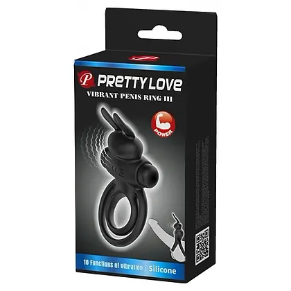 Inel Penis Pretty Love Vibrant 3 Negru