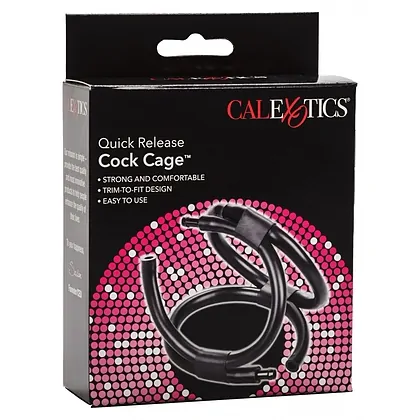 Inel Penis Quick Release Cage Negru