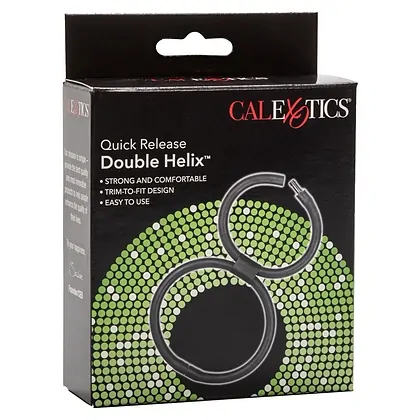 Inel Penis Quick Release Double Helix Negru