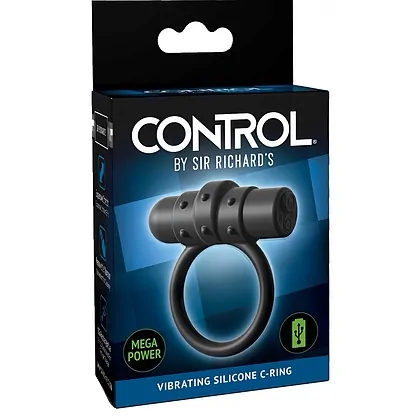 Inel Penis Vibrating C-Ring Negru