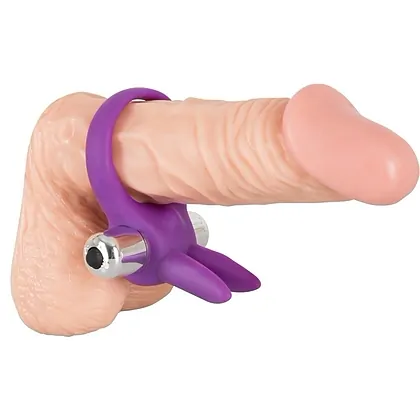 Inel Pentru Penis Cu Vibratii Rabbit Mov