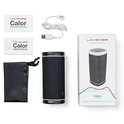 Lovense Calor Depth-Controlled Male Masturbator Alb