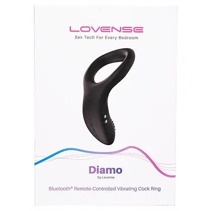 Lovense Diamo Vibrating Ring Negru