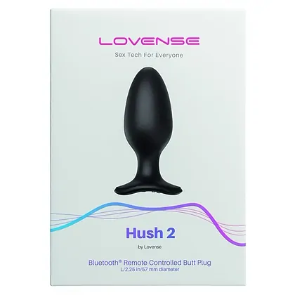 Lovense Hush 2 Anal Plug L 57 mm Negru