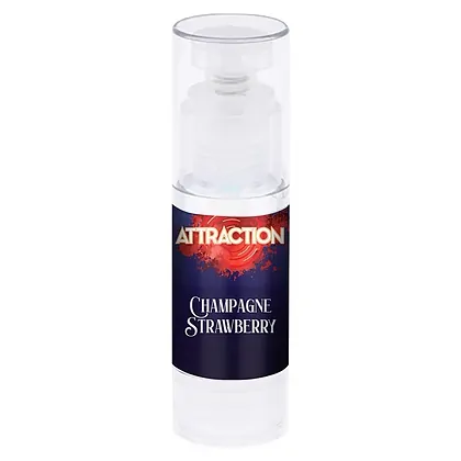 Lubrifiant Attraction Champagne Strawberry 50ml