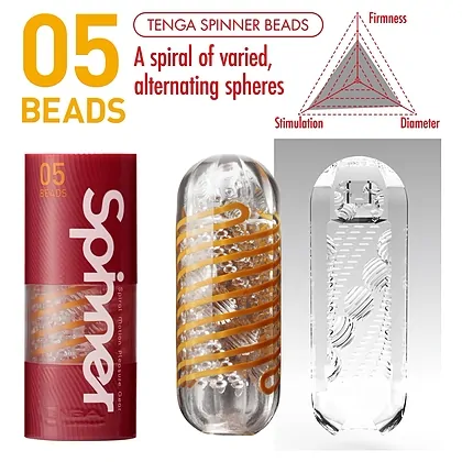 Masturbator Tenga Spinner Margelute Transparent