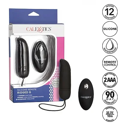 Ou Vibrator Remote Ridged G Negru