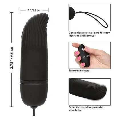 Ou Vibrator Remote Ridged G Negru