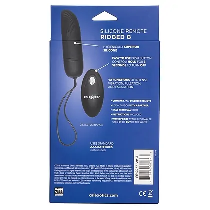 Ou Vibrator Remote Ridged G Negru