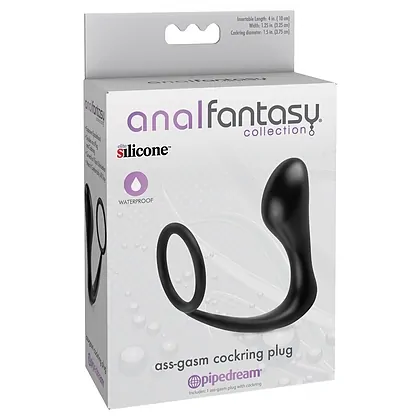 Penis Ring Plug Gasm Negru