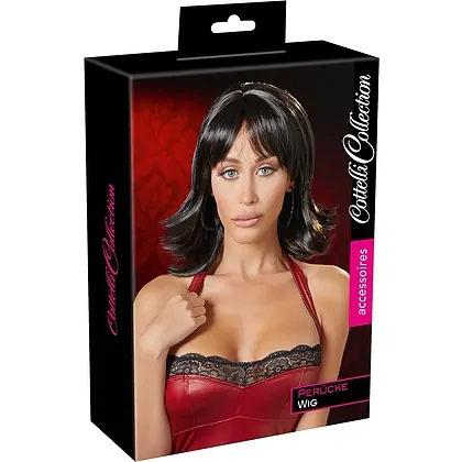 Peruca Cottelli Collection Choppy Black Wig Negru