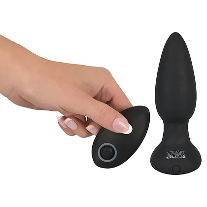 Plug Anal Black Velvets RC Vibrating Negru