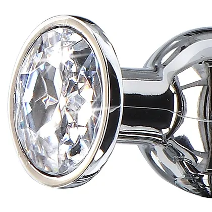 Plug Anal Diamond Bijou Large Argintiu