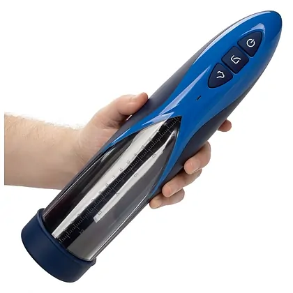 Pompa Penis Rechargeable Waterproof Albastru