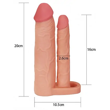 Prelungitor Double Penis Sleeve