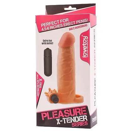 Prelungitor Penis Pleasure X-Tender Vibrating 1