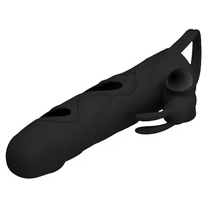 Prelungitor Penis Pretty Love With Ball Strap Negru