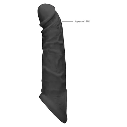 Prelungitor Penis Sleeve RealRock 21cm Negru