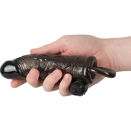 Prelungitor Penis Vibrator Regular Fit Negru