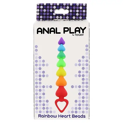 Rainbow Heart Beads Multicolor