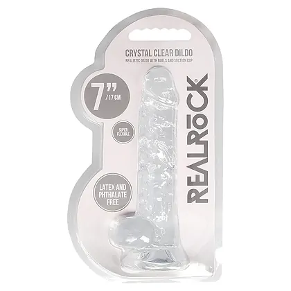 Realistic Dildo 19cm Transparent