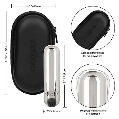 Rechargeable Hideaway Ou Vibrator Argintiu