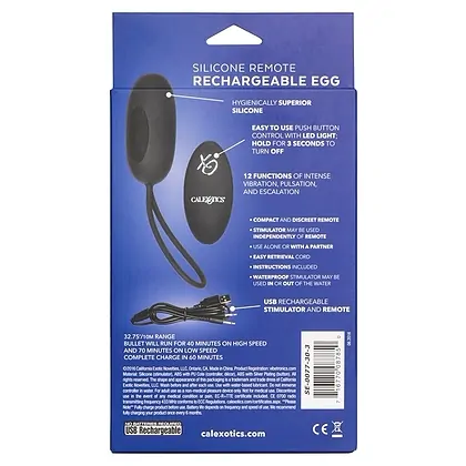 Remote Rechargeable Egg Negru