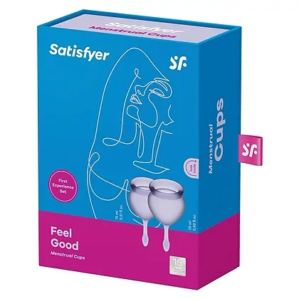 Satisfyer Feel Good Menstrual Cup Set Lila