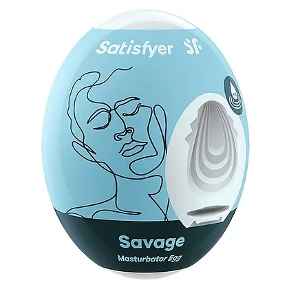 Satisfyer Masturbator Egg 3er Set Savage Albastru