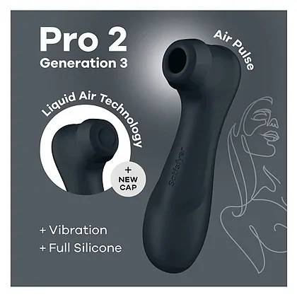 Satisfyer Pro 2 Generation 3 With Liquid Air Dark Grey Gri