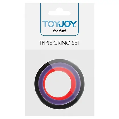 Set 3 Inele Penis Triple Rings Multicolor