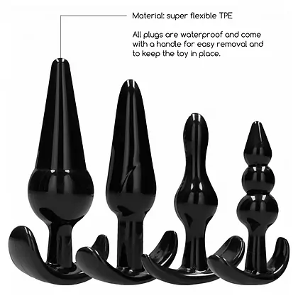 Set Anal Plug NO. 80 Negru