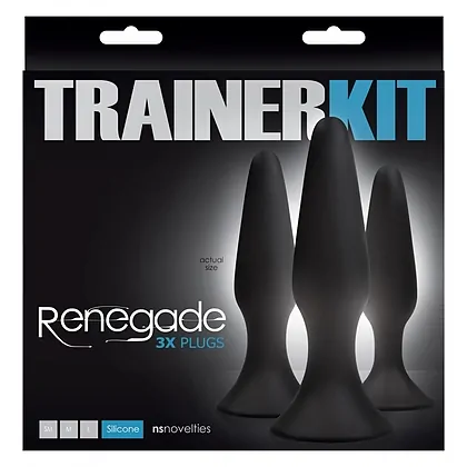 Set Anal Plug Sliders Trainer Kit Negru