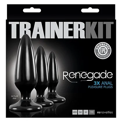 Set Anal Plug Trainer Kit Renegade Negru