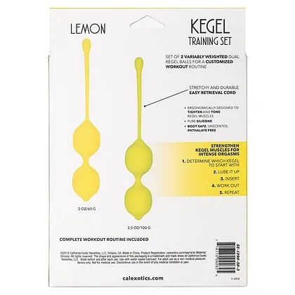 Set Bile Kegel Lemon Galben