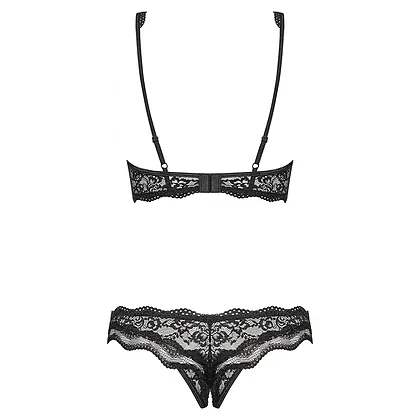 Set Decupat Obsessive Luvae Negru S-M