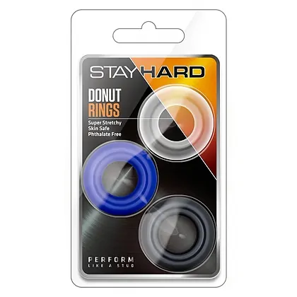 Set Inele Penis Stay Hard Donut Multicolor