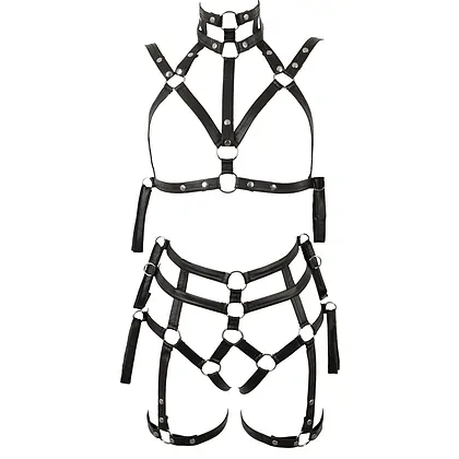 Set Lenjerie Bondage Negru S-M