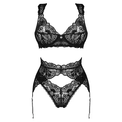 Set Obsessive Donna Dream 3 Piese Negru XS-S