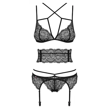 Set Obsessive Frivolla Negru S-M