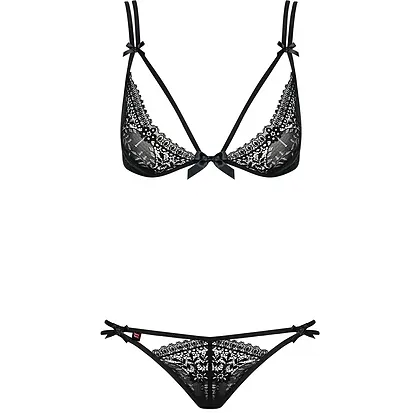 Set Obsessive Intensa Negru L-XL