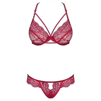 Set Obsessive Orangella Rosu S-M