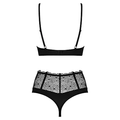 Set Obsessive Sharlotte Negru S-M